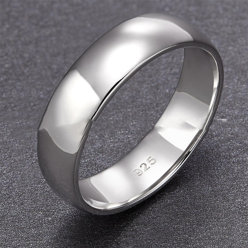 Electroplated Platinum Silver Unisex Ring