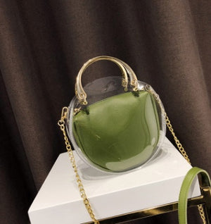 Chain hand bag shoulder bag transparent bag