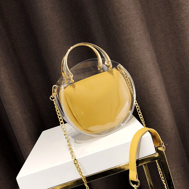 Chain hand bag shoulder bag transparent bag