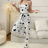 Love Sling Vest Pajamas Women Can Outer Wear Trousers Two-piece Suit