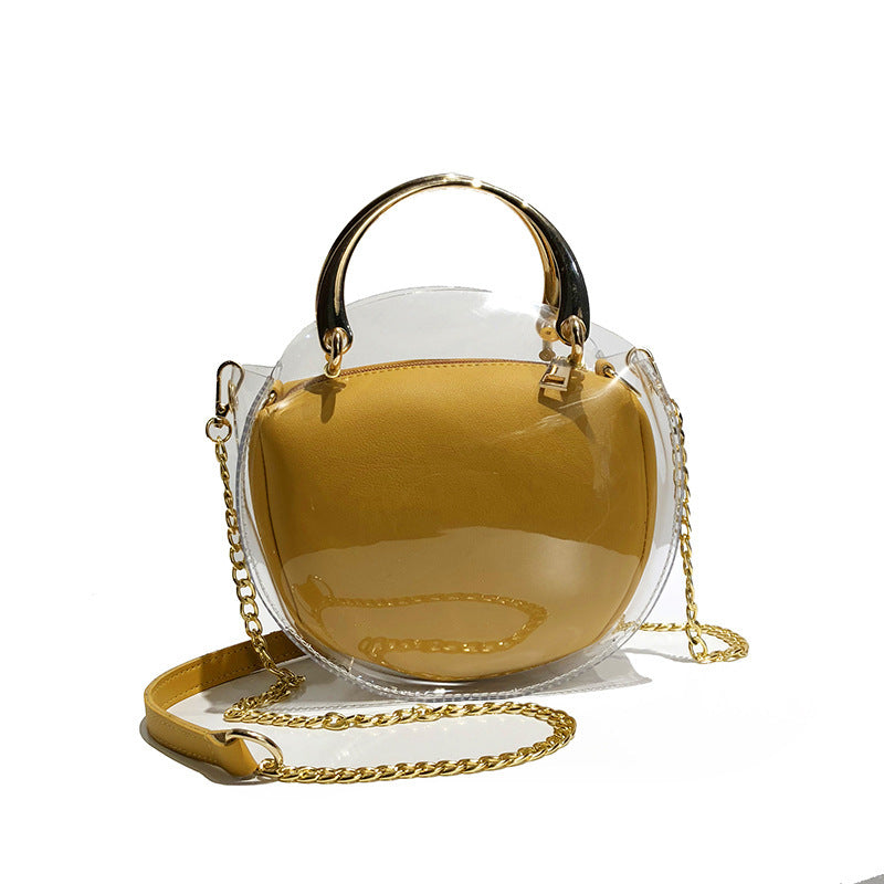 Chain hand bag shoulder bag transparent bag