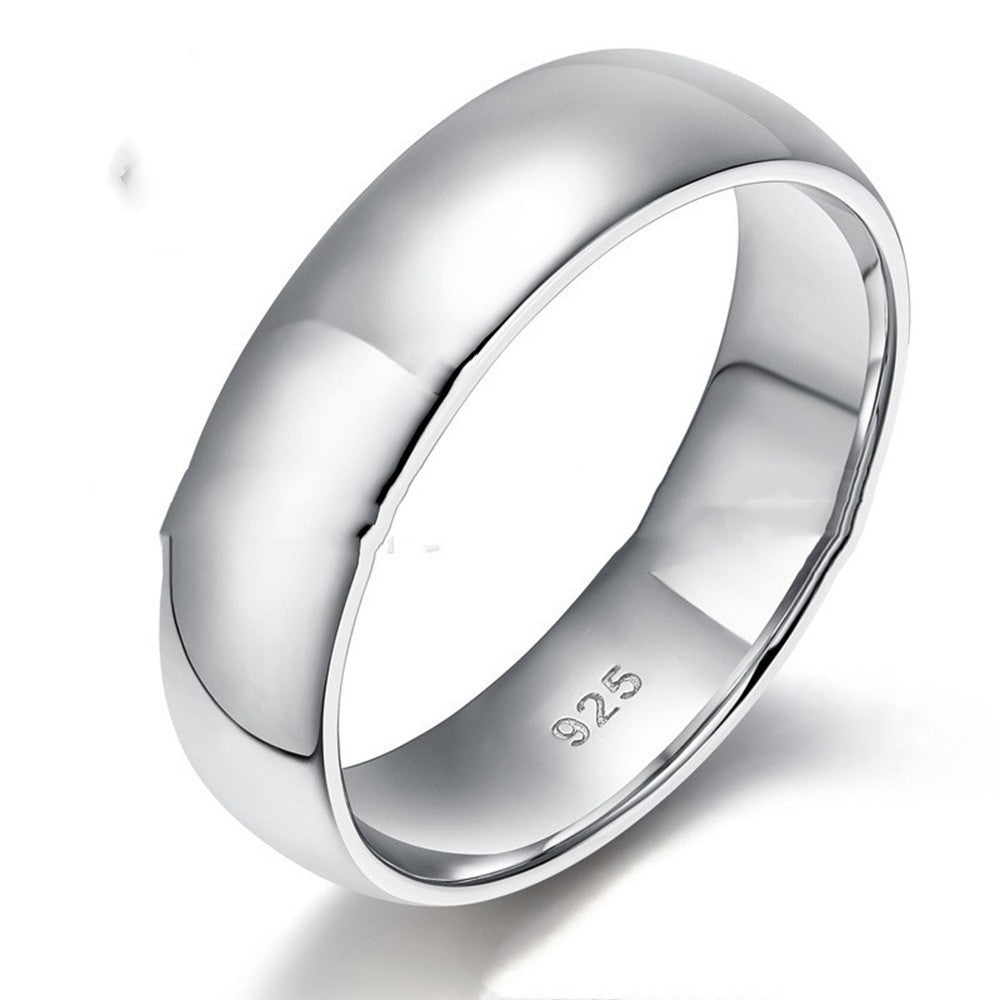 Electroplated Platinum Silver Unisex Ring